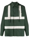 Craig Green Hooded Shirt Jacket In Green