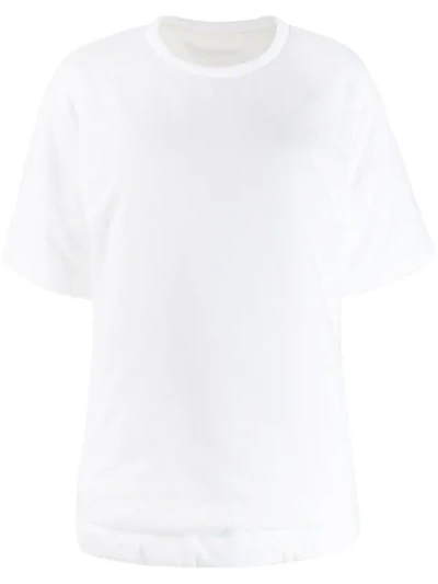 Mm6 Maison Margiela Padded T-shirt In White