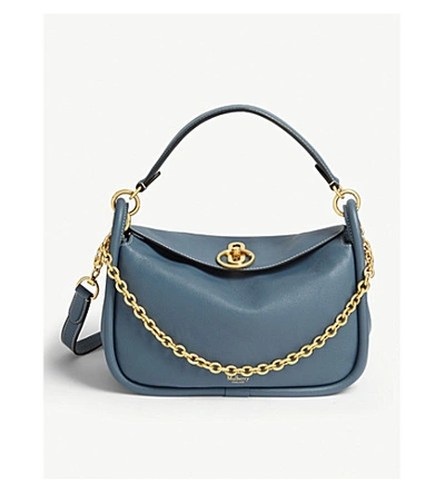 Mulberry Leighton Small Leather Shoulder Bag In Nightfall