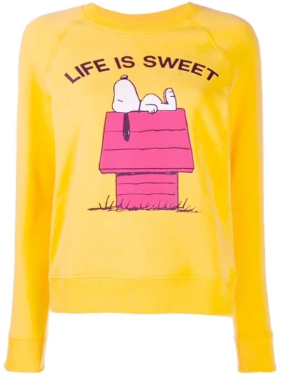 Chinti & Parker Slim-fit Snoopy Jumper In Yellow