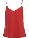 L Agence Klassisches Camisole-top In Red