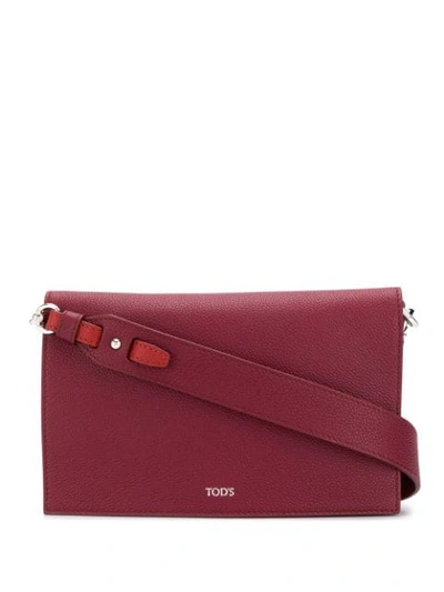 Tod's Leather Crossbody Bag In Red