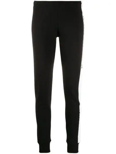 Love Moschino Side Striped Track Trousers In Black
