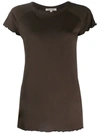 Nili Lotan Short-sleeve Fitted Top In Green