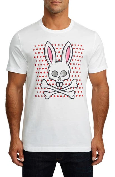 Psycho Bunny Logo Graphic T-shirt In White