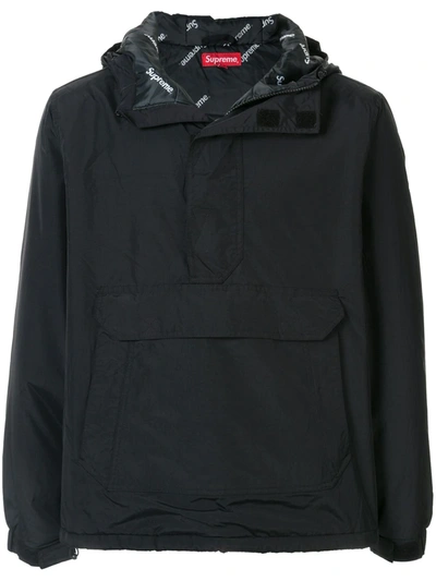 Supreme Half-zip Pullover In Black