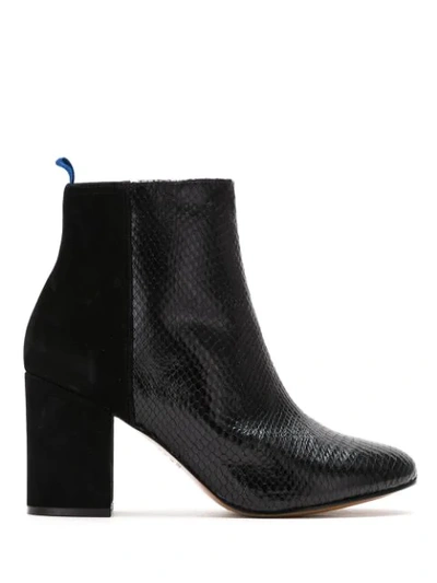 Blue Bird Shoes Duo Couro Boots In Black