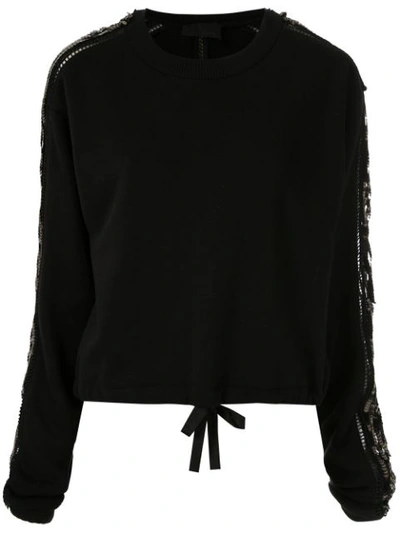Andrea Bogosian Sequinned Peyton Sweatshirt In Black