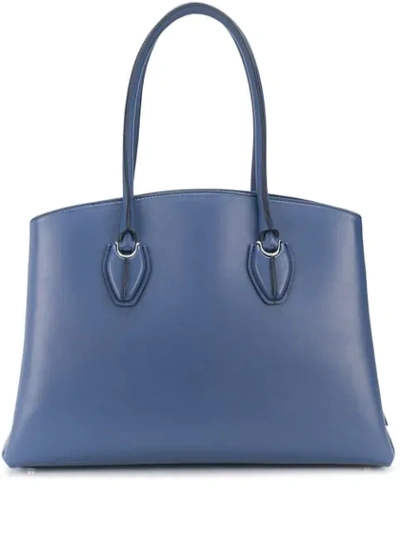 Tod's Zipped Tote Bag In 蓝色