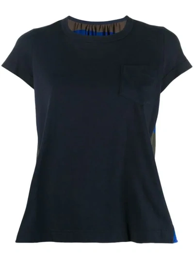Sacai T-shirt Mit Logo-print In Black