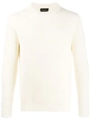 Roberto Collina Ribbed Knit Jumper In White