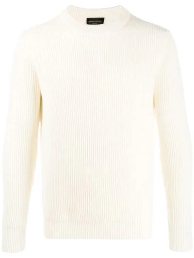 Roberto Collina Ribbed Knit Jumper In White