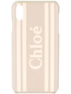 Chloé Logo Iphone Xs Max Case In Neutrals