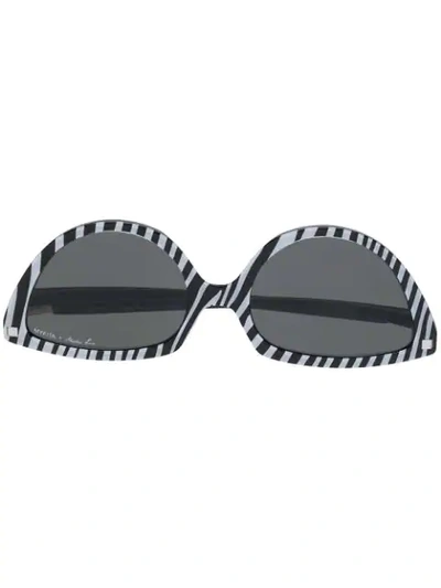 Mykita X Martine Rose Sos Cat-eye Sunglasses In 黑色