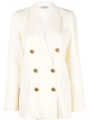 Opening Ceremony Double-breasted Straight-fit Blazer In White