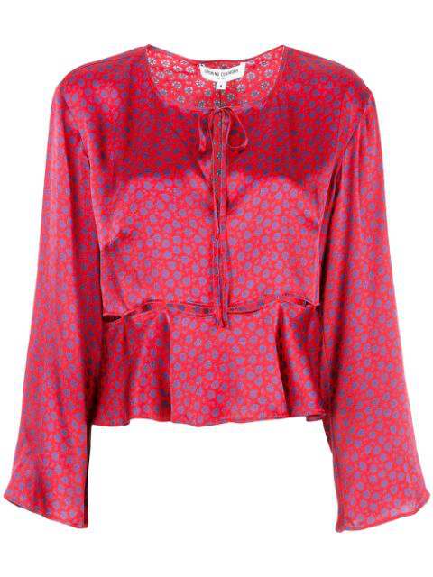 Opening Ceremony Bluse Mit Blumen Print In 6400 Red Multi Modesens