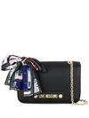 Love Moschino Scarf-detail Crossbody Bag In Black