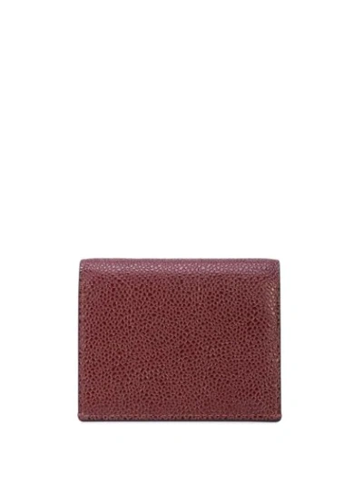 Thom Browne Double Sided Card Holder - Rot In Red