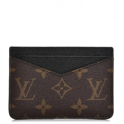Pre-owned Louis Vuitton  Neo Porte Cartes Monogram Macassar