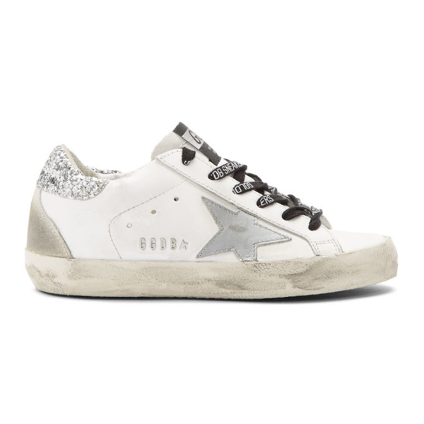 golden goose superstar sneakers glitter