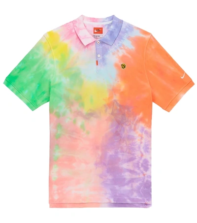 Pre-owned Nike The  Polo Tie Dye Shirt Multicolor