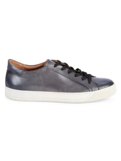 To Boot New York Pace Leather Lace-up Sneakers In Grey