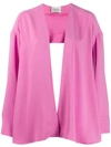 A.w.a.k.e. Oversized Cape Jacket In Pink