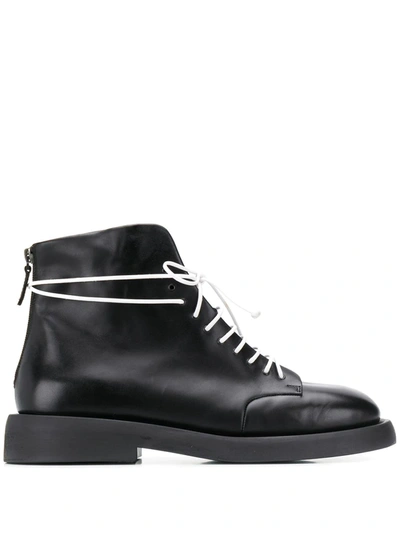 Marsèll Lace-up Ankle Boots In Black