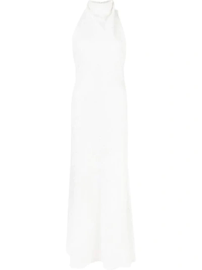 Ellery Textured Sequin Dress In White