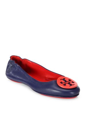 tory burch red minnie flats