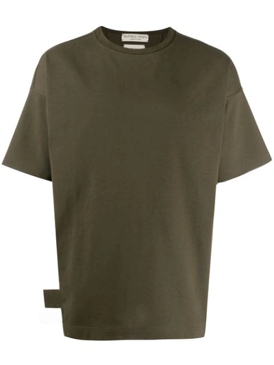 Bottega Veneta Box-fit Cotton-jersey T-shirt In Green