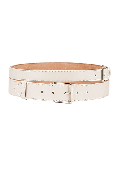 Alexander Mcqueen Double Long Belt In New Bone