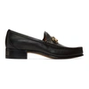 Gucci Leather Loafer With Interlocking G Horsebit In Black