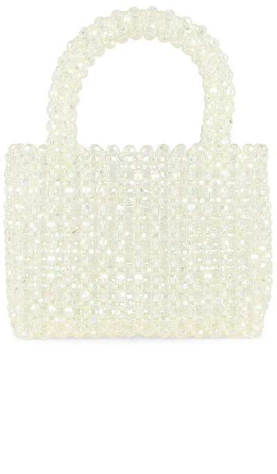 Lovers & Friends Bebe Beaded Bag In Holographic Clear