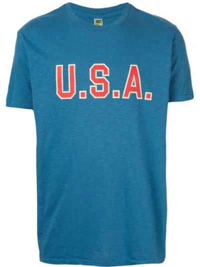 Velva Sheen Usa T-shirt In Blue