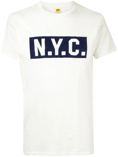 Velva Sheen 'nyc' T-shirt In White