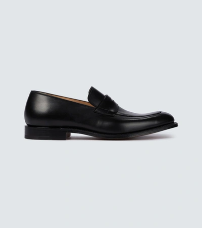 Church's Parham Black Leather Penny Loafers