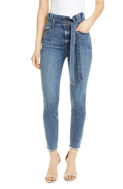 Alice And Olivia Alice + Olivia Good Paperbag-waist Skinny Jeans In Strictly Business