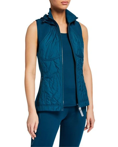 Adidas By Stella Mccartney Adidas X Stella Mccartney Run Hooded Vest In Tecmin