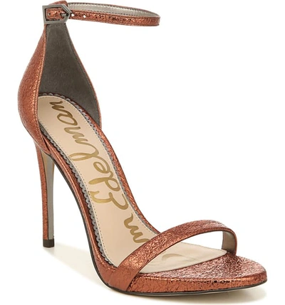 Sam Edelman Women's Ariella High-heel Sandals In Rich Auburn Leather
