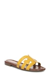 Sam Edelman Women's Bay Slide Sandals In Dijon Yellow Leather