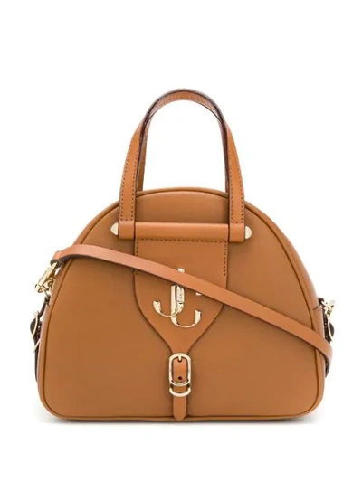 Jimmy Choo Varenne/s Bowling Bag In Brown