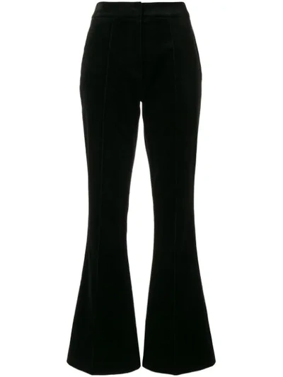 We11 Done Flared Style Trousers In Black