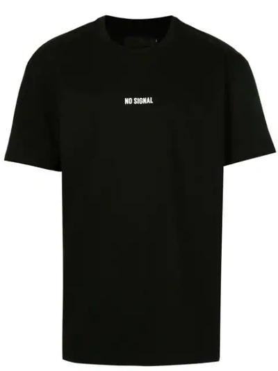 Off Duty No Signal T-shirt In Black