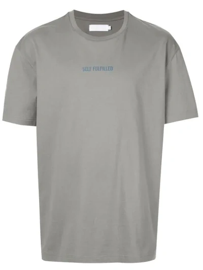 Off Duty Self Fulfilled T-shirt In Grey