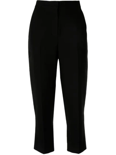 Roksanda High-waisted Cropped Trousers In Black