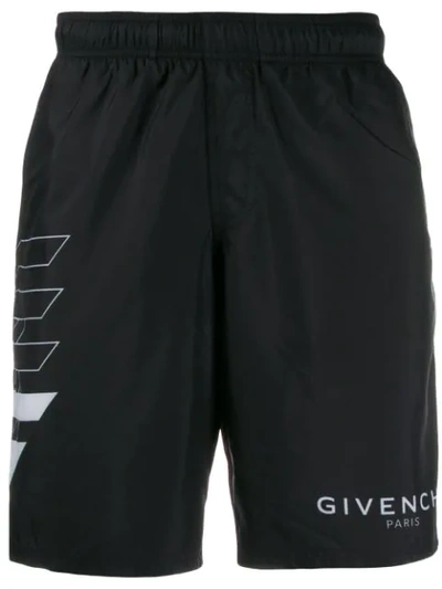 Givenchy Nylon Swim Shorts In Black
