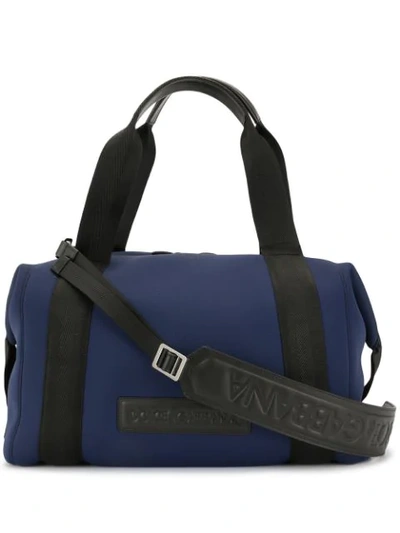 Dolce & Gabbana Travel Holdall In Blue