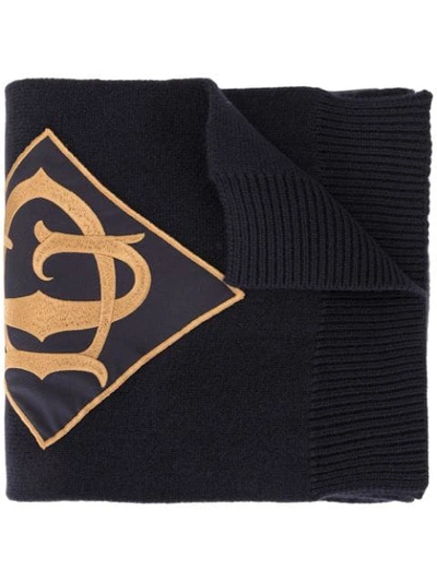 Dolce & Gabbana Knitted Scarf In Black