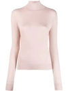 Theory Turtleneck Jumper In Pink